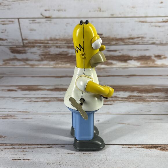 The Simpsons 2002 Rocket Usa Homer Simpson 8 " Tin Action Wind Up Toy - Picture 4 of 5